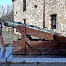 Ancient gun in the fortress on top of Urgull
